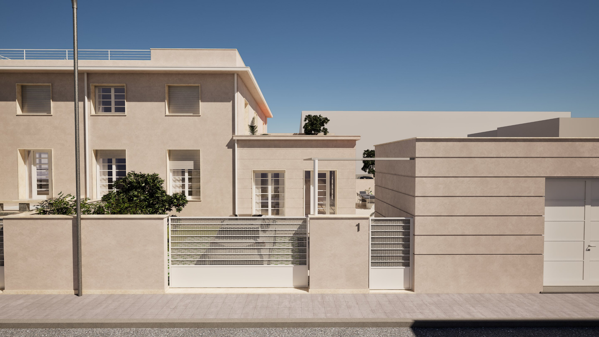 Lato sud — vista principale Villa Levante